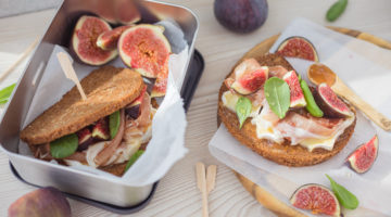 Sendvič s pršutem a fíky