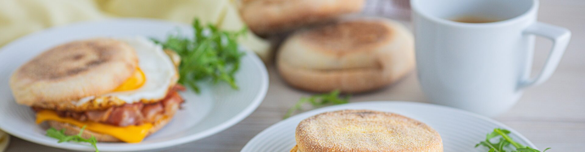 Anglické snídaňové muffiny