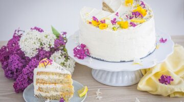 Citronovo-makový dort