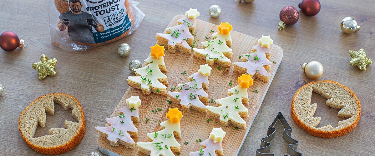 Stromečky se šunkou a sýrem